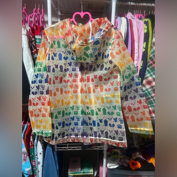 Disney’s Rainbow Mickey and Snacks Clear Raincoat - Picture 2 of 14